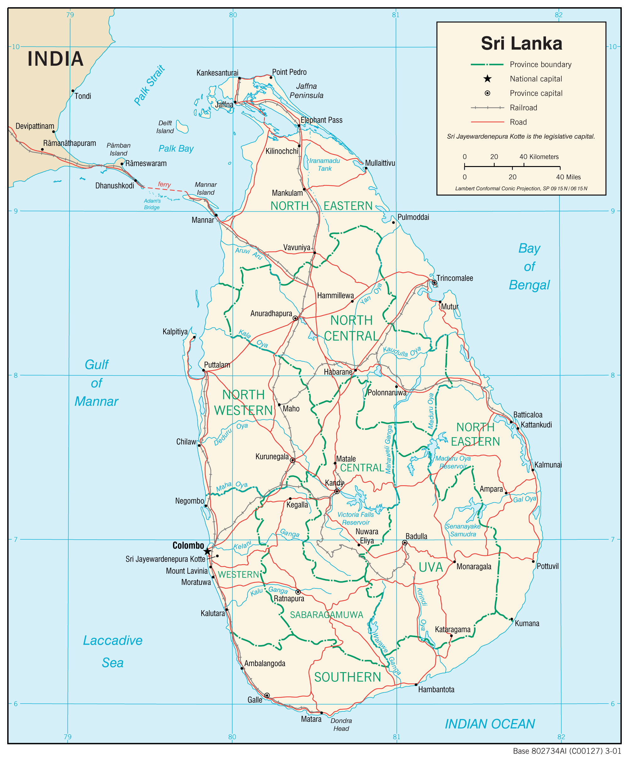 map Sri Lanka